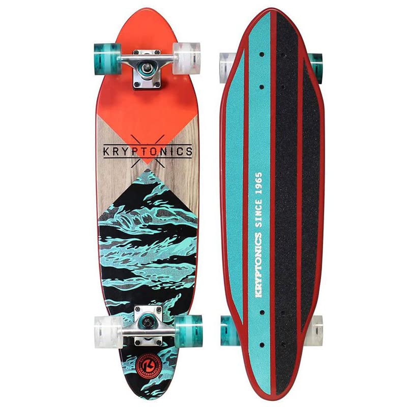 ロングスケートボード ハイビスカス柄 BARFOOT CUSTUM BOARDS