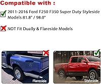 Vista 2 de PIT66 Guardabarros para guardabarros, compatibles con Ford F250 F350 Super Duty 2011-2016 (no para modelos duales), juego de 4 bengalas de ruedas