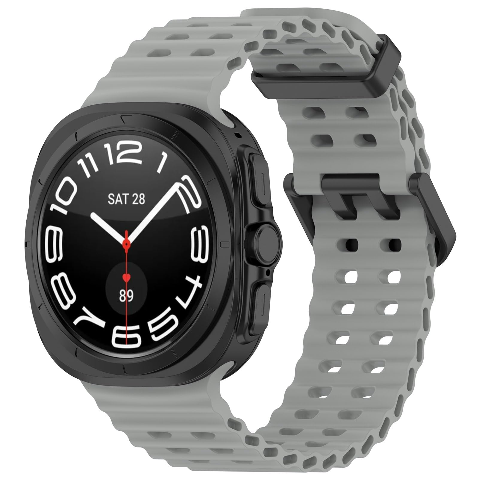 Lot de 3 bracelets de rechange en silicone souple pour Galaxy Watch 7 Ultra 47 mm