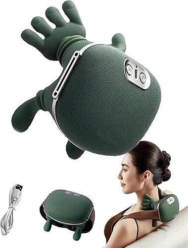 Bionic - Masajeador térmico maestro, masaje eléctrico Shiatsu de tejido para hombros, masaje de cuello con amasado 4D, diseño ergonómico similar a