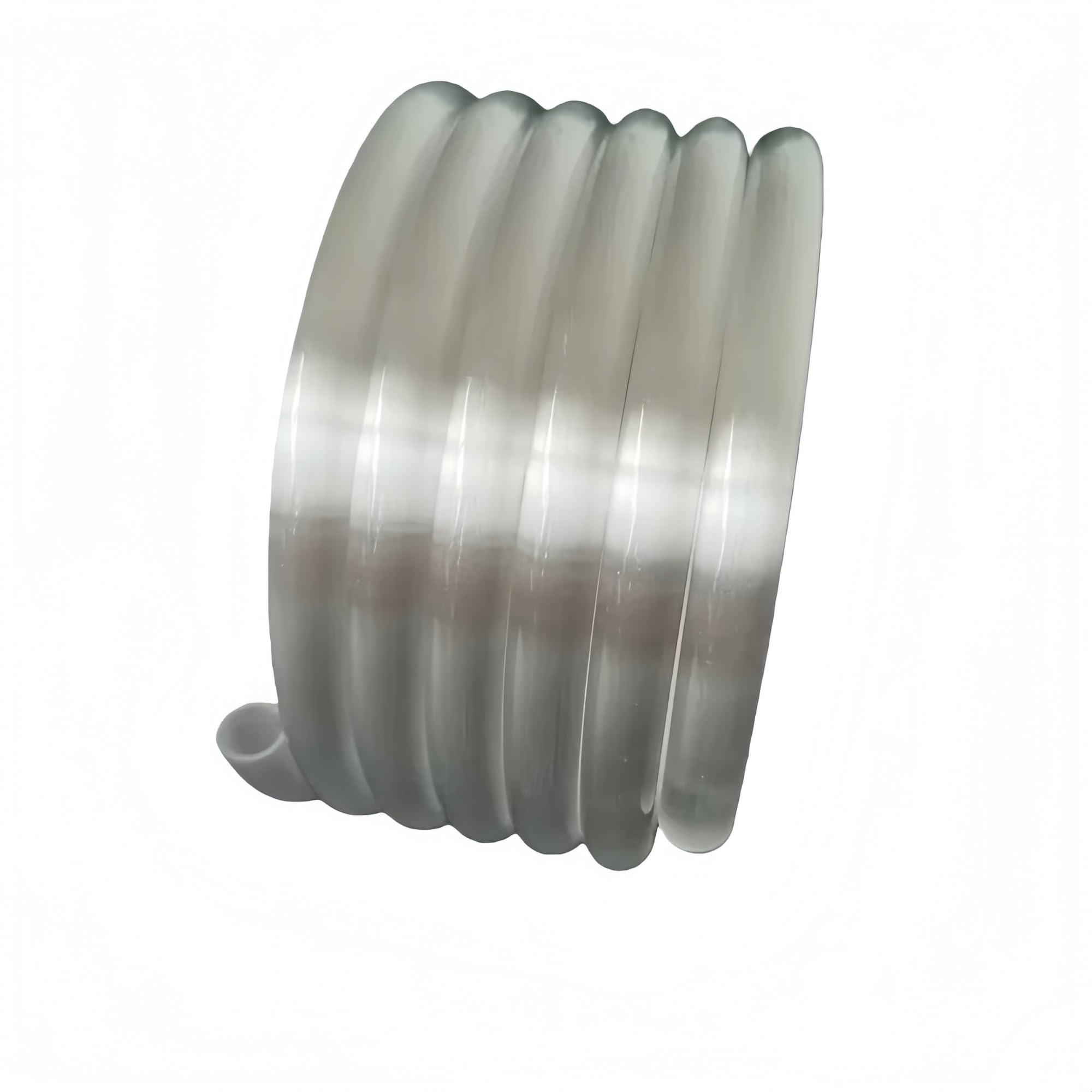 Tubo de cuarzo espiral blanco lechoso OD120 ID100 con hélice opaca de 5,5 bobinas