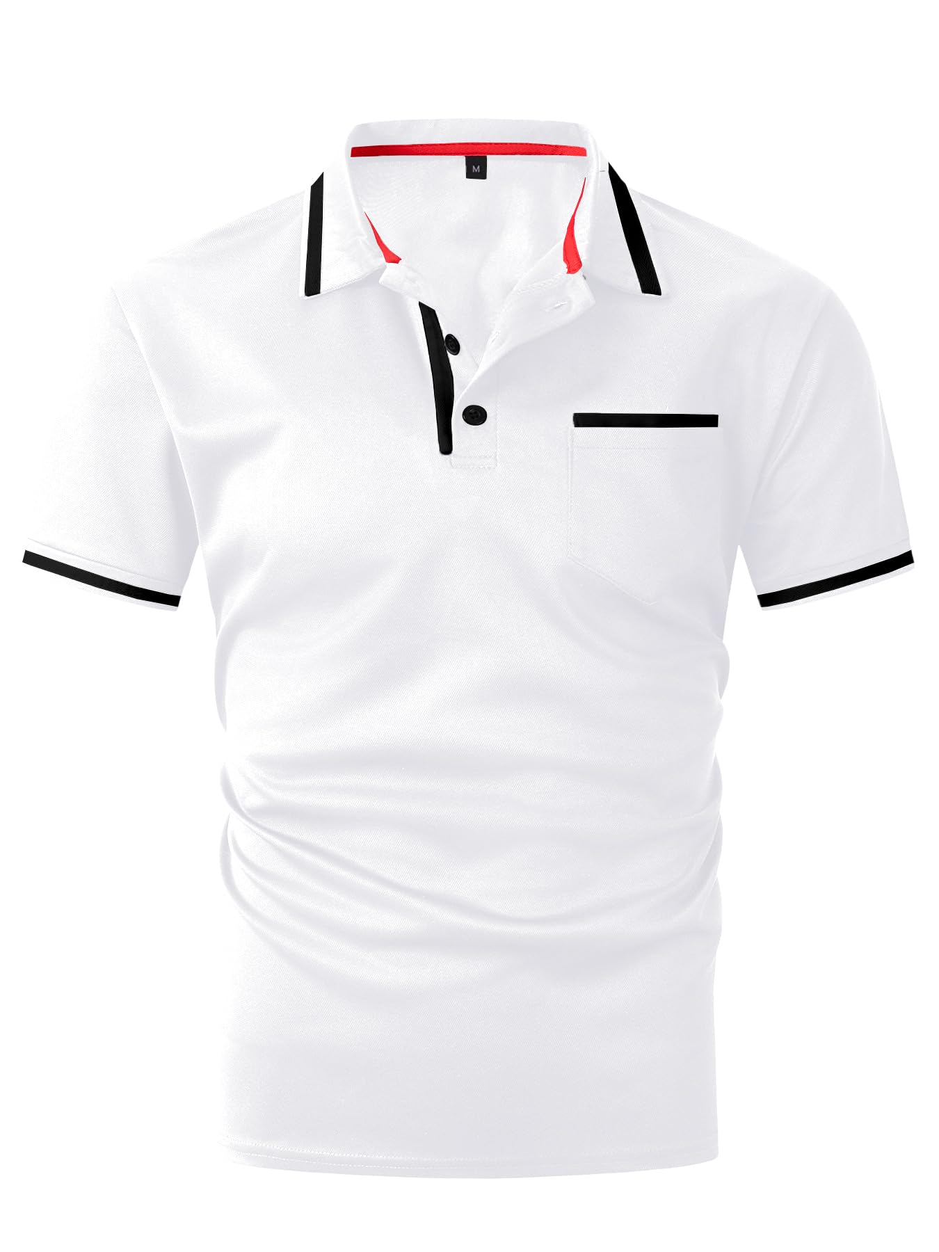 Męska koszulka polo z krótkim rękawem na co dzień letnie koszulki golfowe regularny krój
