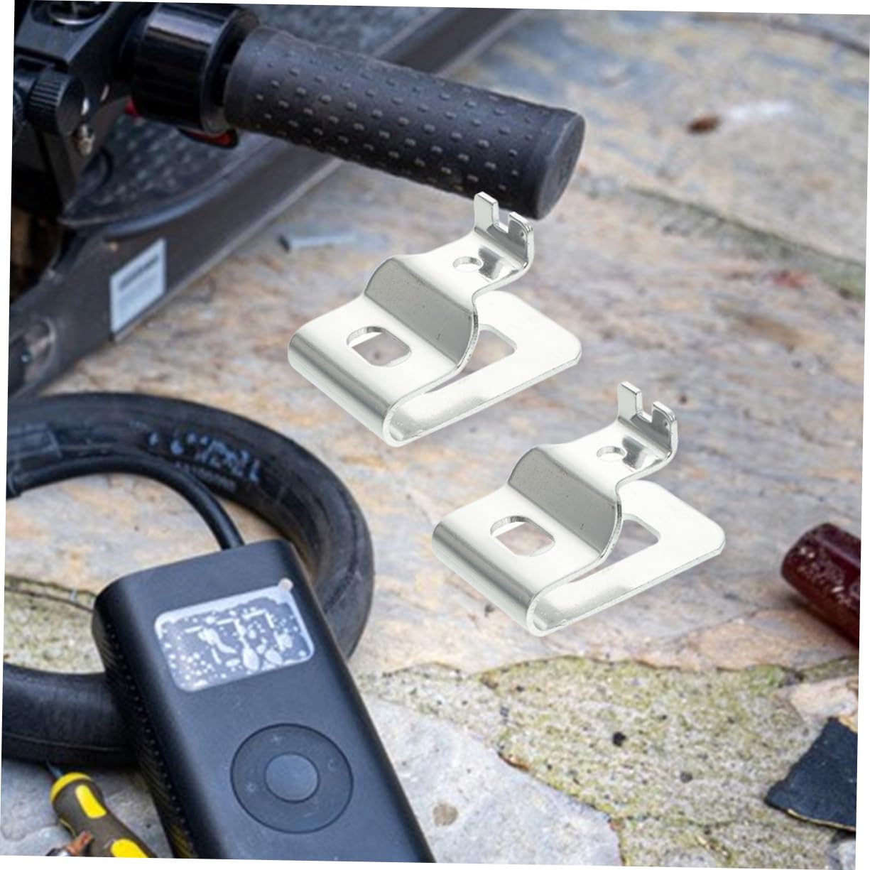 Operitacx Clip De Ceinture Porte-clés Pochette À Outils avec Clip Ceinture Accessoires Ceinture À Outils Robuste Silver Acier Inoxydable