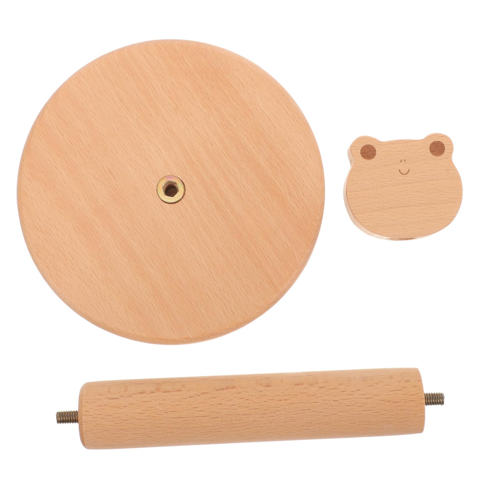 Soporte de madera vertical OUNONA, organizador de diseño resistente y base estable