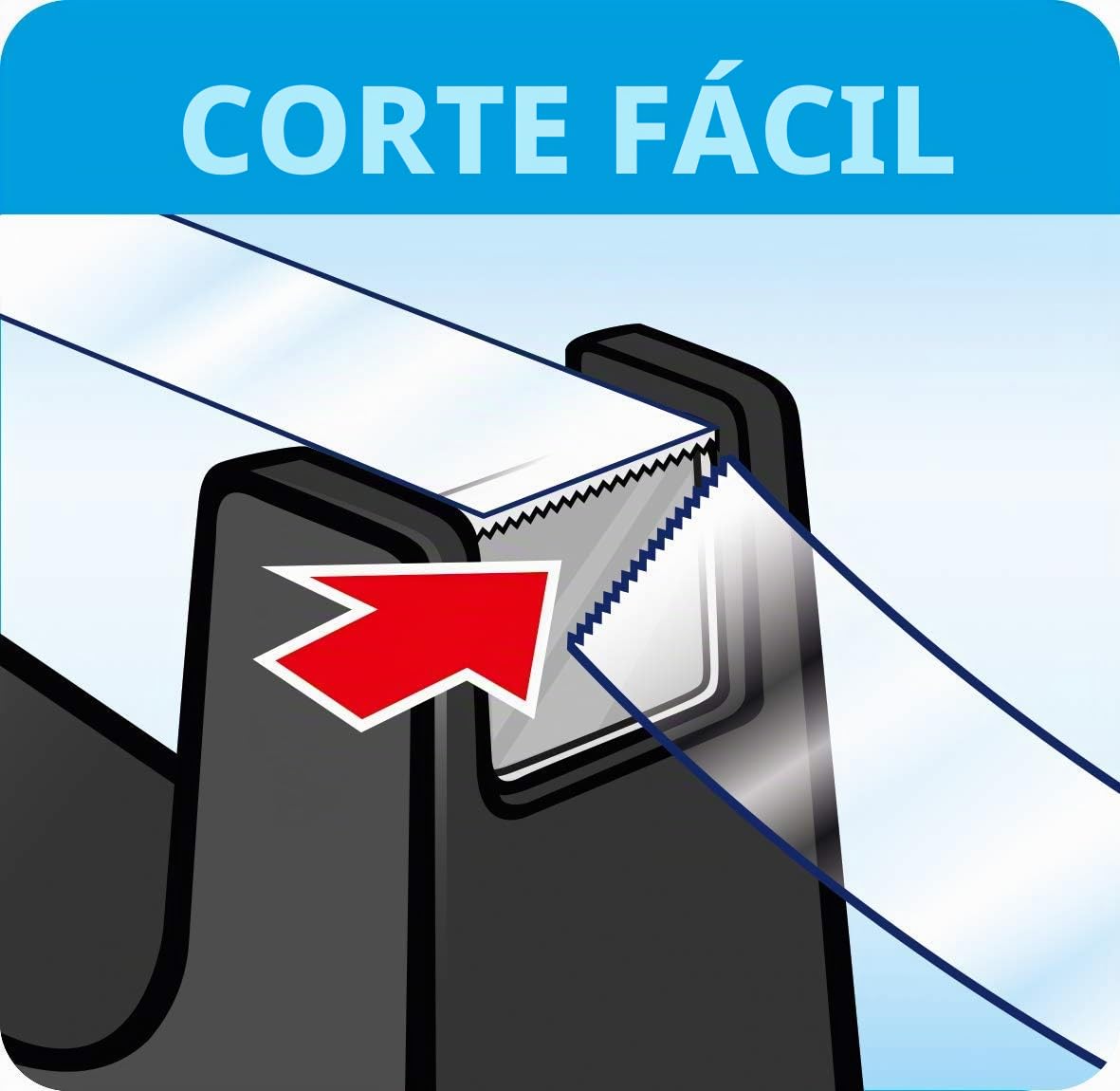 Dispensador de cinta tesa Easy Cut® Professional para escritorio - ergonómico, muy estable, negro