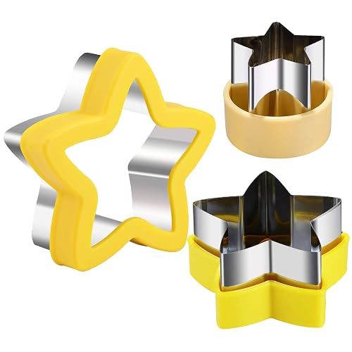 Stainless Steel Star Cookie Cutters, Mini to Large Sizes, Five-pointed