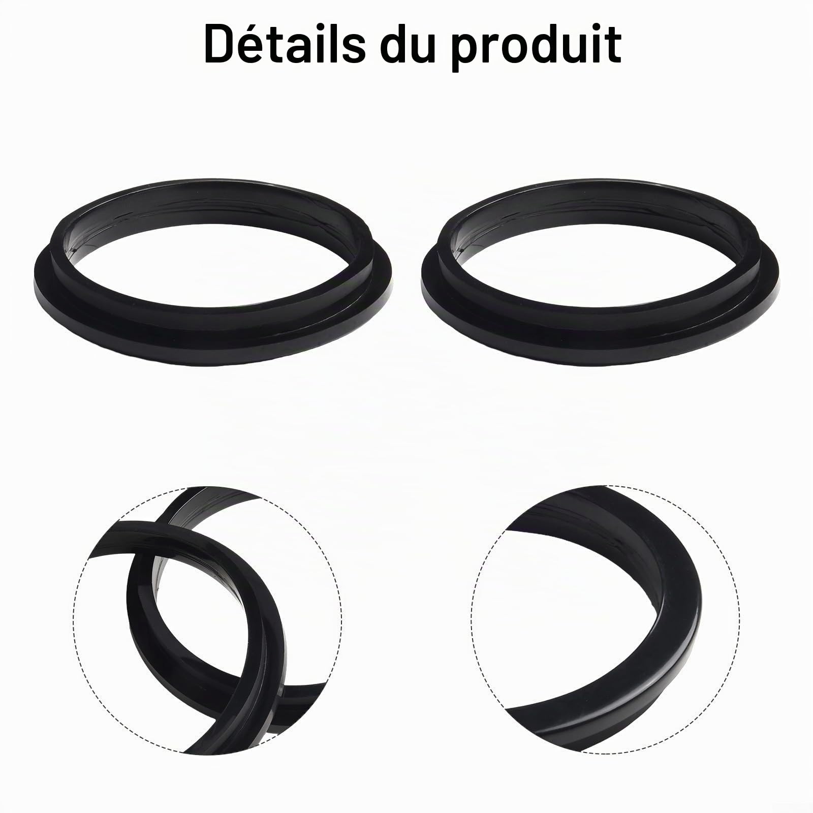 Lot de 2 joints de rechange pour filtre d'entrée DN 100