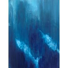 Azul Profundo Triptych I Poster Print - Suzanne Wilkins 18 x 24