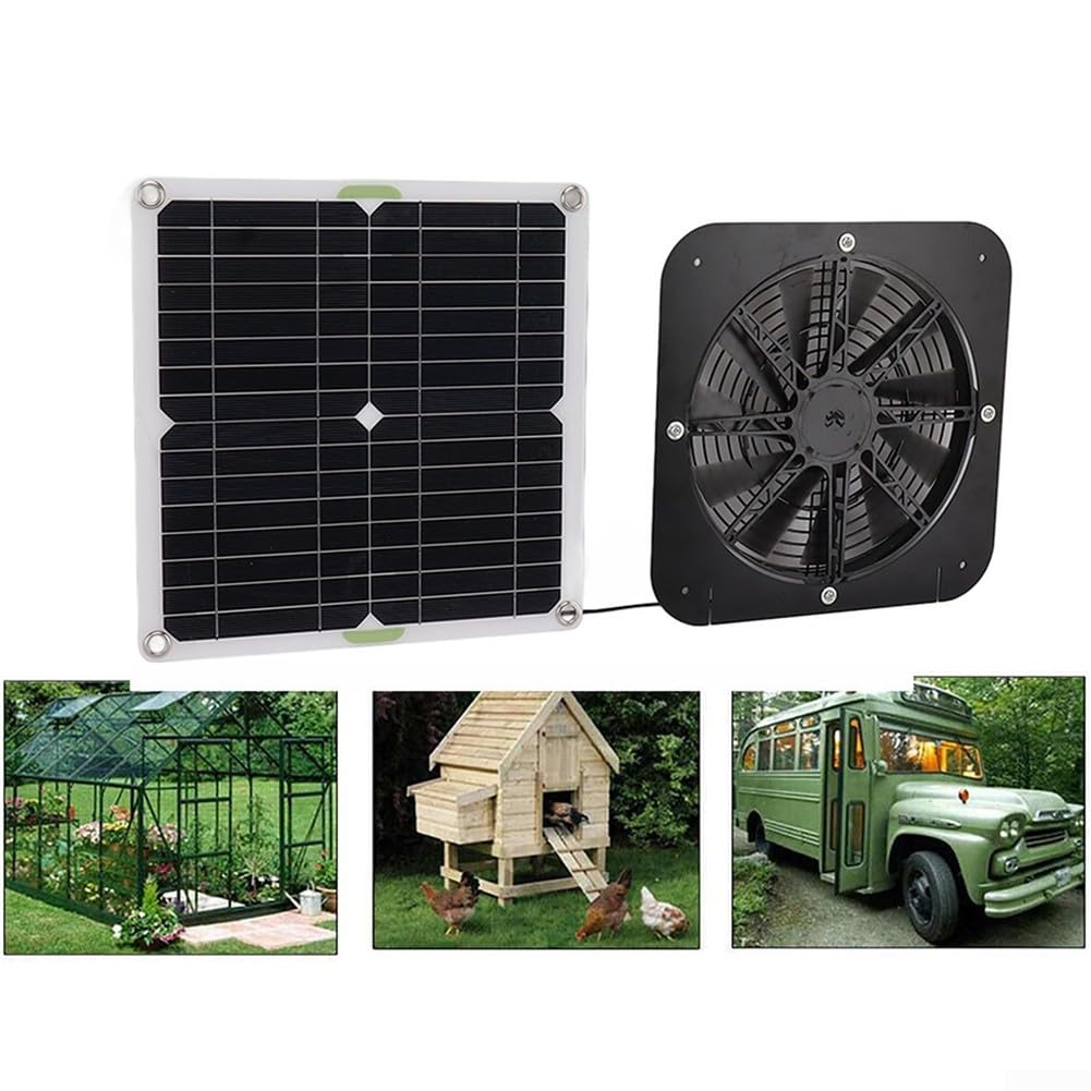 Ventola di scarico solare da 50 W per una circolazione dell'aria efficiente in pollai e serre