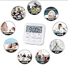 MRShopping Digital Student Exam Table Stopwatch with Alarm 24 Countdown Hours - 2 Alarm Tiers (BLUE)