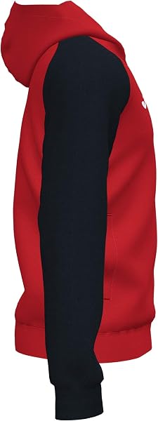 Joma Felpa da Uomo con Cappuccio e Zip, 8XS - 3XL - Morbido e Caldo con Bordi a Costine sui Polsini e Sul Fondo - Academy IV - 4