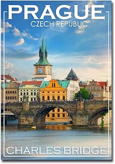 Charles Bridge, Prague, Czech-Republic Fridge Magnets Size 2.5" x 3.5"
