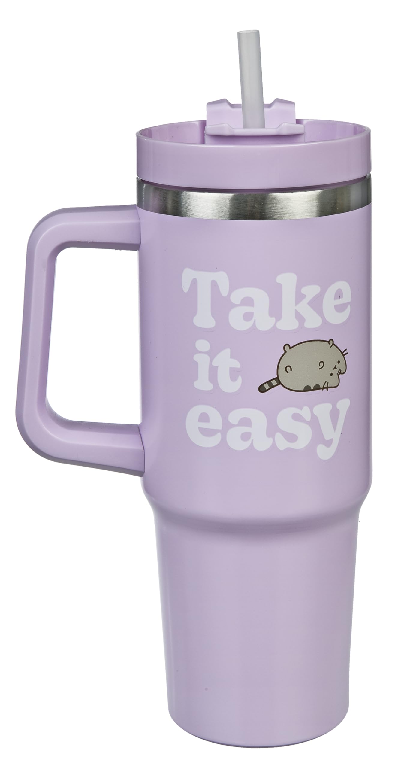 Puckator Geïsoleerde fles (goud) 500 ml roestvrij staal voor warme of koude dranken kat Pusheen Foodie