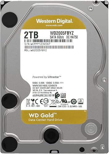 Miniatura 32 de WD Gold WD1005FBYZ Disco duro de 1 terabyte, centro de datos, de 7200 rpm, Class SATA de 6 gigabytes por segundo, con cache de 128 megabytes, de 3.5