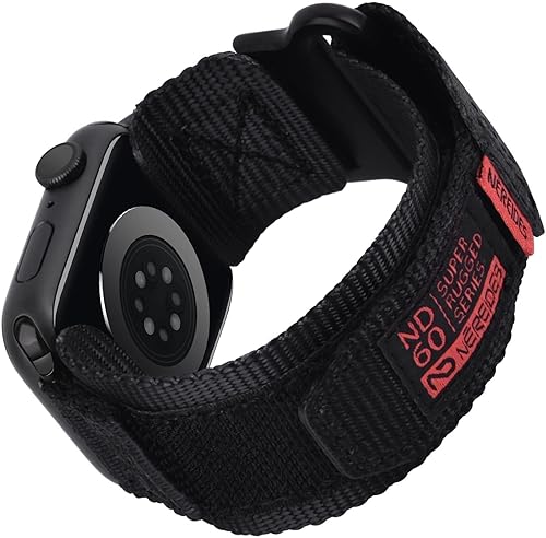 Vista 25 de Nereides Compatible con Apple Watch Series 11 Band Series 10/9/8/7/6/5/4/SE/SE2/SE3, correa deportiva de nailon con diseño tejido para 1.654 Al Aqua