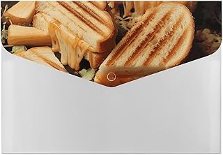 Cheese Sandwiches Folder Water-Resistant Moisture-Proof File Organizer Long-Lasting Durable File Folder Portable for Home Office Supplies
