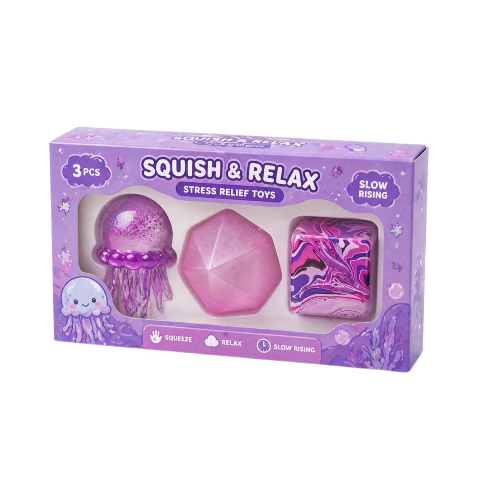 4Pcs Nice_Cube Stress Balls,Ice Cube Stress Relief Fidget Toys,Ice Squishy Cube Sugar Balls, High Density Squeeze Balls,Squishy Color Doh Cube Squeeze Toys for Autism Anxiety Relief (3pcs Sets)