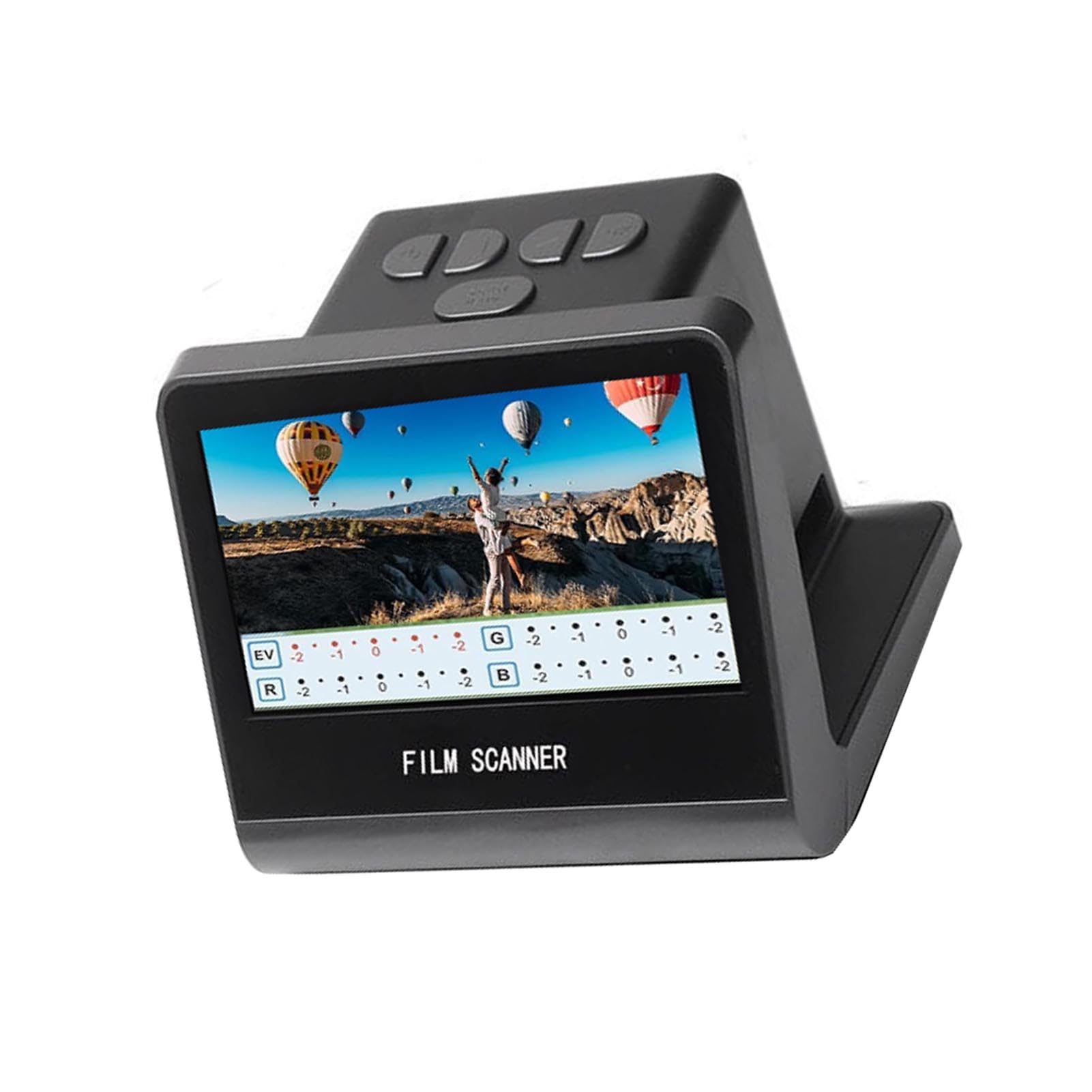 Scanner per Diapositive e Negativi 22 MP con Schermo LCD da 5 Pollici e Memoria Interna da 16 GB per Convertire Vecchie Foto in JPEG
