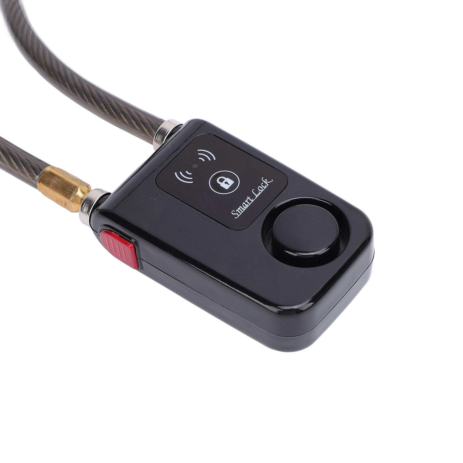 Generic Lucchetto per Moto Bluetooth Intelligente Senza Chiave con Allarme a Vibrazione per Antifurto IP44 Impermeabile per Ciclisti (BLACK)