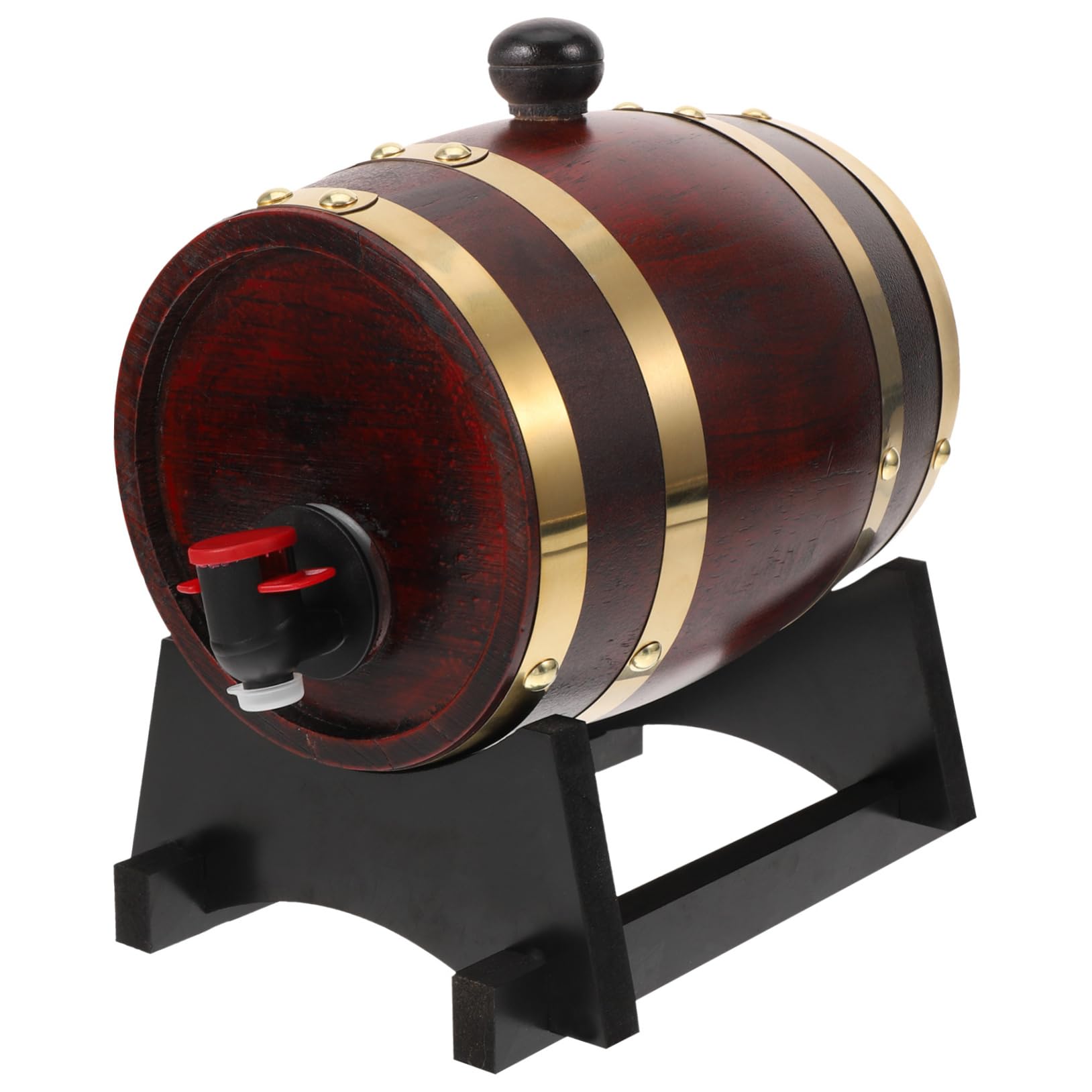 ABOOFAN 3l Wooden Red Wine Barrel Aging Container Outdoor Barrels French Decorative Oak Wood Wine Storage