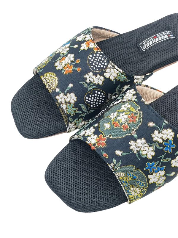 Women's Floral Print Peep-toe Slipper House Slippers - Enjoy breathable comfort with these stylish slides3