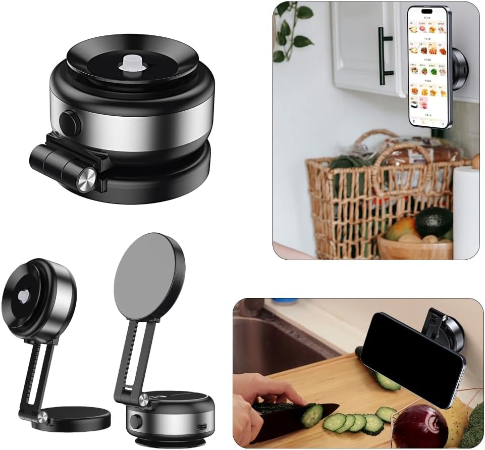 Magnetic Car Phone Holder Bracket Stand with Strong Suction Cup, for Navigation image 2