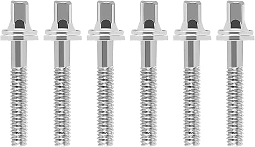 EASTROCK Tornillos de tambor para varillas de tensión de tambor, paquete de 6 tornillos M5X de 1 45 pulgadas, accesorios de percusión (M5X45 mm)