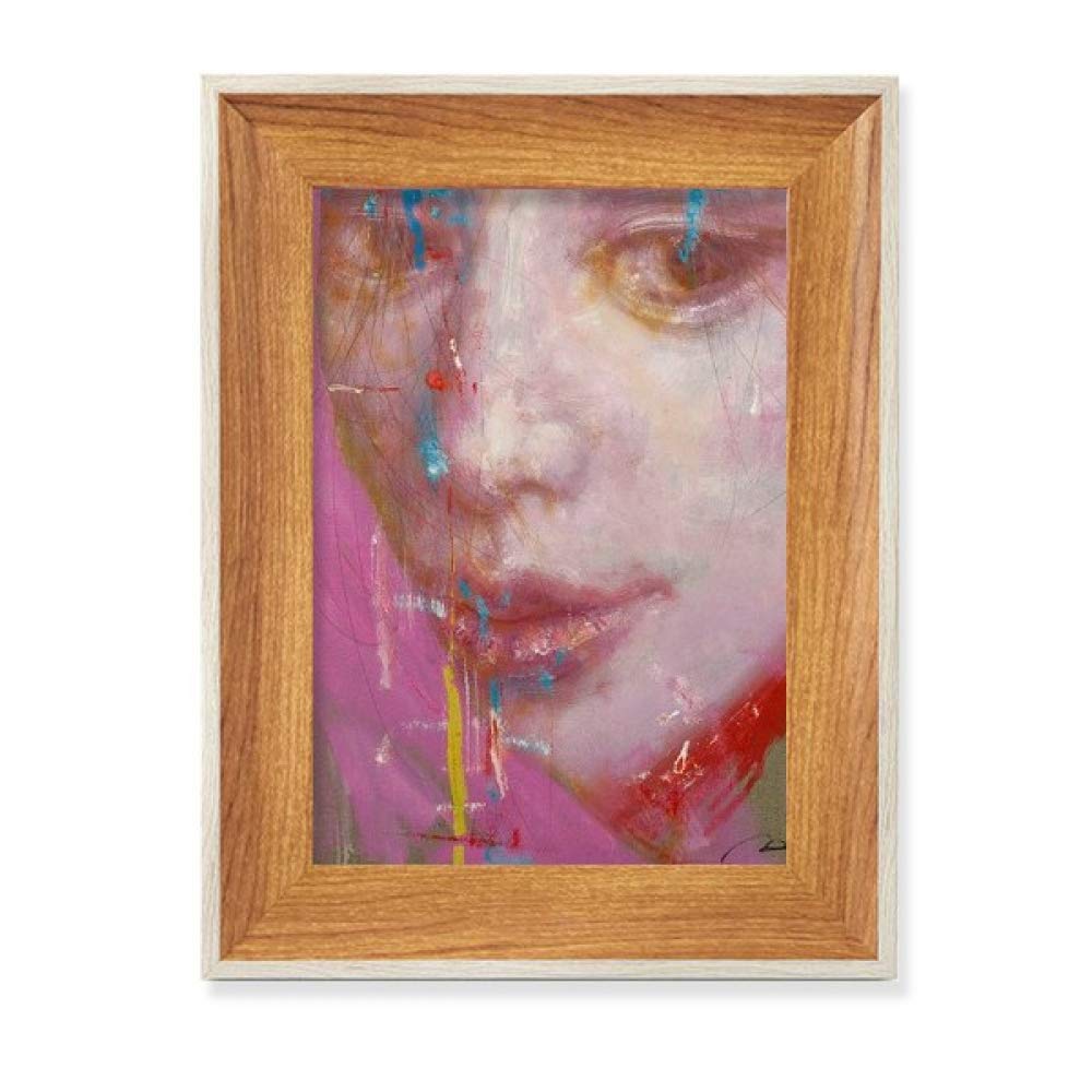 Peinture à l'huile cadre de photo en bois de bureau feise xjj art