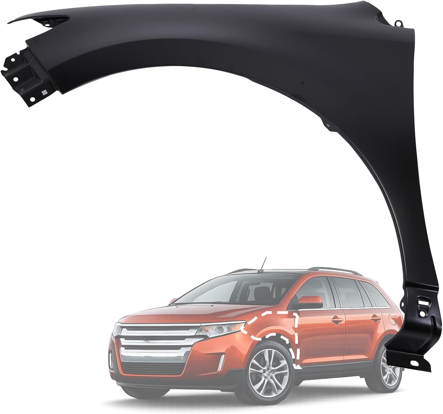 Front Fender Driver Side Compatible with 2011 2012 2013 2014 Ford Edge replacement for OEM CT4Z16006A,left side
