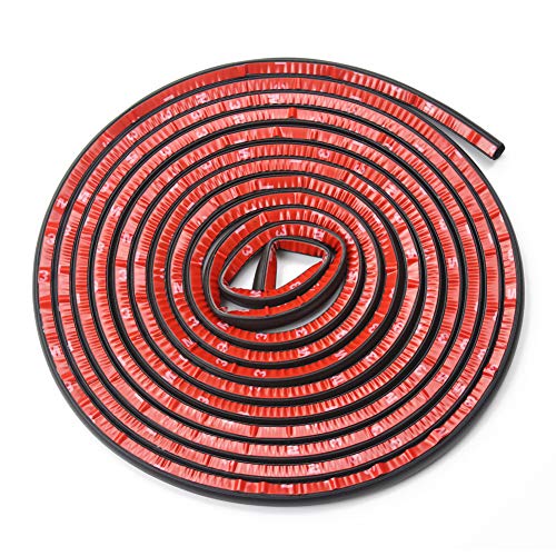 1 x 5 m rubberen afdichting voor autodeur, D-vormig deurafdichting, autodeur, randbescherming (10 x 10 mm) - Afbeelding 4