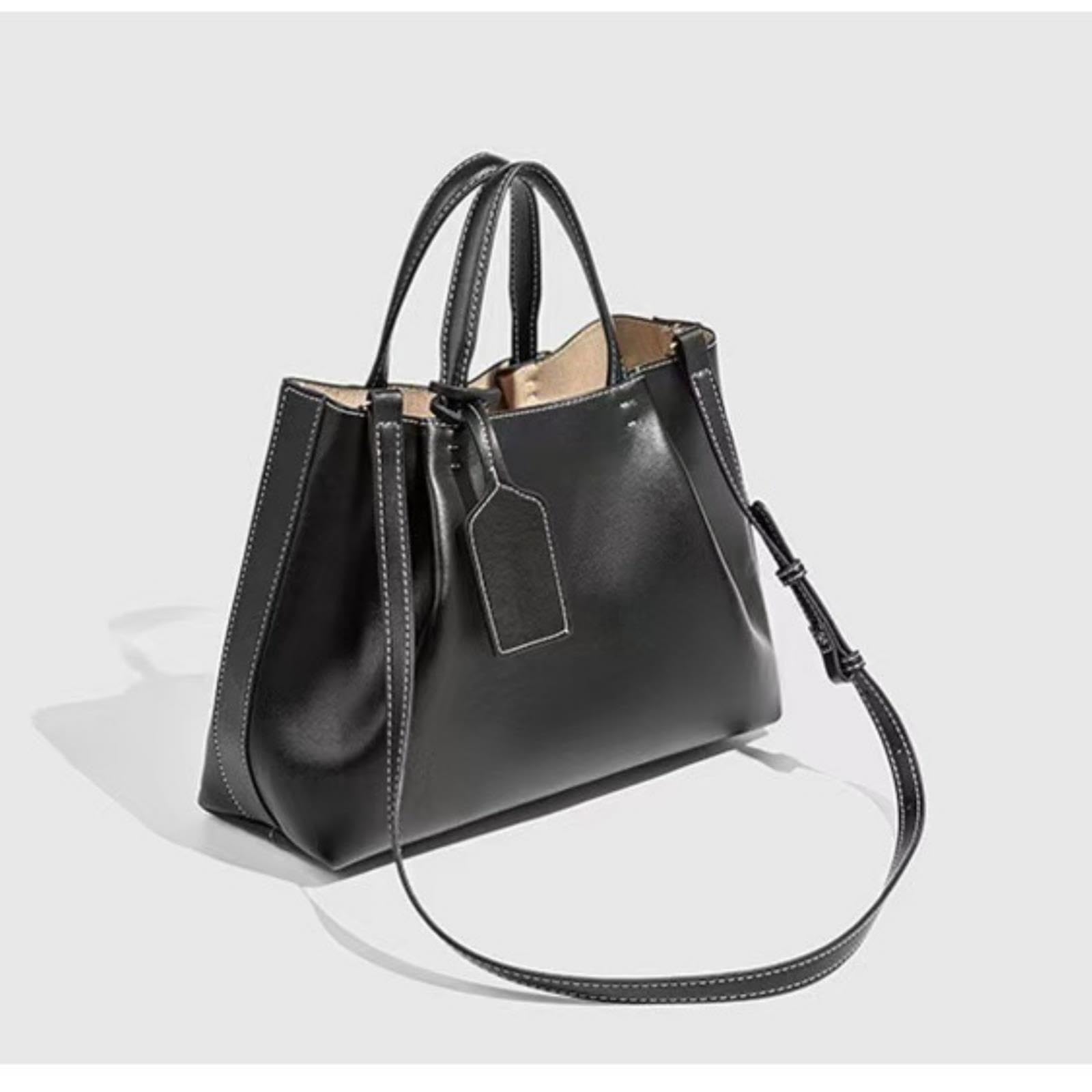 Bolsos De Mano Cuero PU Para Mujer, Hombro Con Bolsa Interior Desmontable