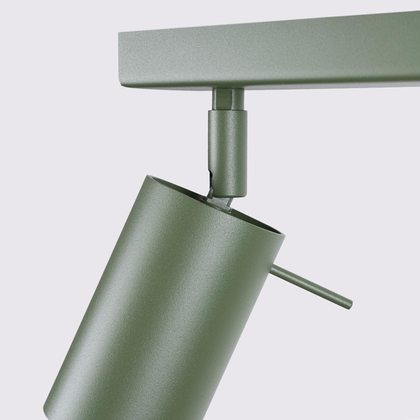SOLLUX lighting Lampada da soffitto plafoniera faretto da soffitto acciaio 6 fiamme lampada LED lampadina 4000K verde oliva Briix