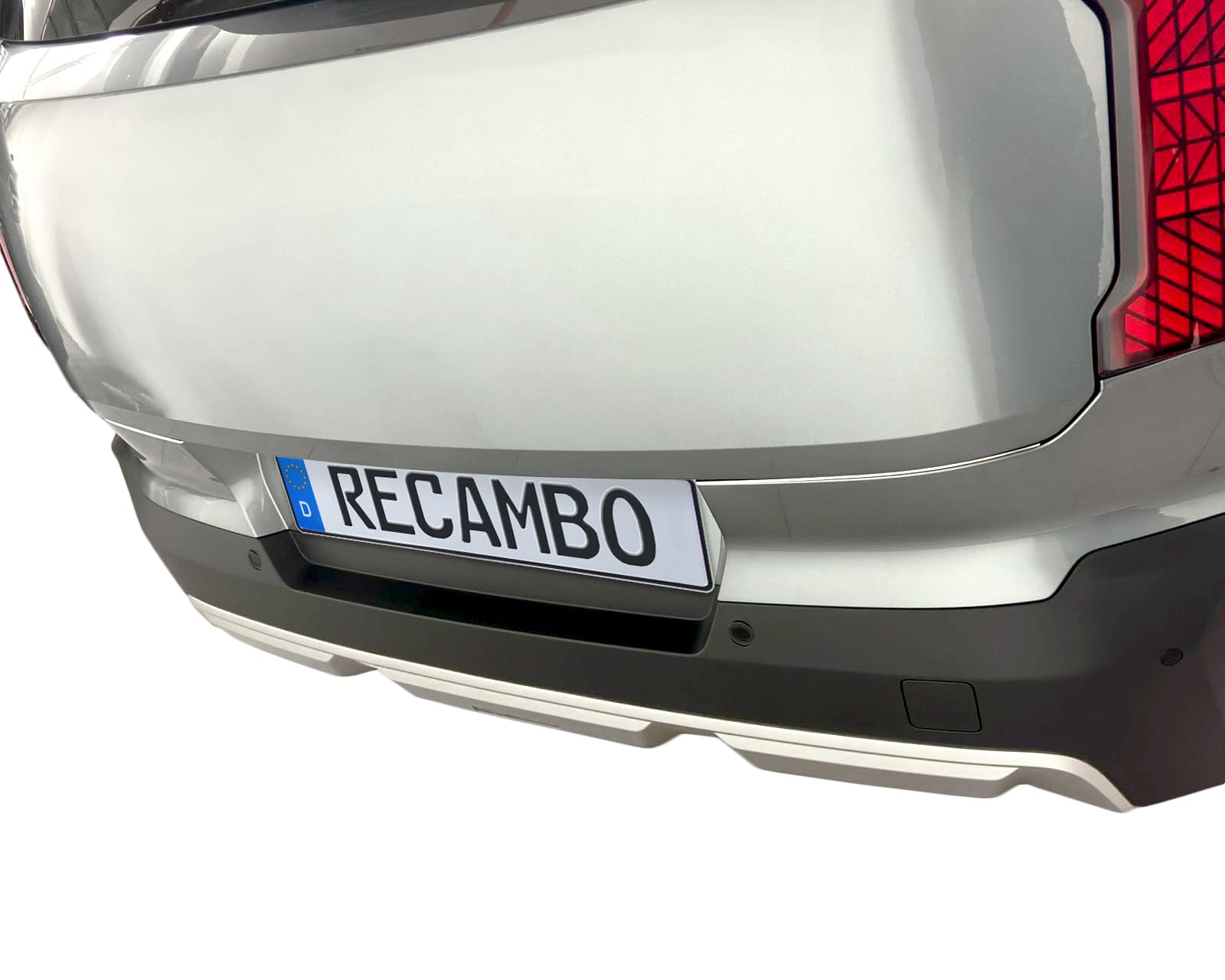 RECAMBO Protector de parachoques de acero inoxidable, apto para Mini Countryman, U25, año de fabricación a partir de 2023, juego de 2 piezas en acabado cromado pulido para parachoques interior y