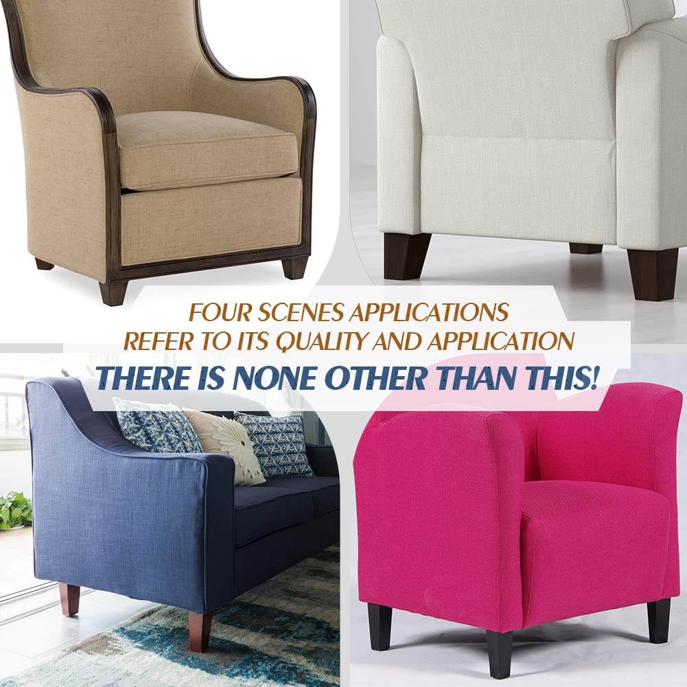 Wooden Solid Wood Square Furniture Legs Set of 4 Mid-Century Modern Sofa Replacement Parts Couch Bed Coffee Chair Desk Table Feet Legs with Pre-Drilled Bolts& Screws& Rubber Pads (8"/ 20cm, Natural)