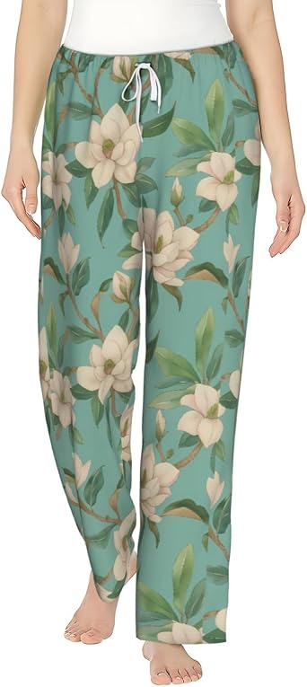 Woodland Giraffe Womens Pajama Bottoms Casual Sleep & Lounge Pants With Pockets