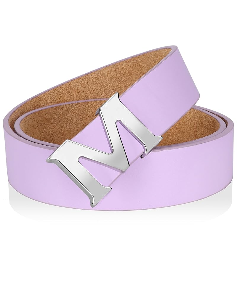 EsengNoyi M Purple Belt for Men Women Cosplay Leather Belts
