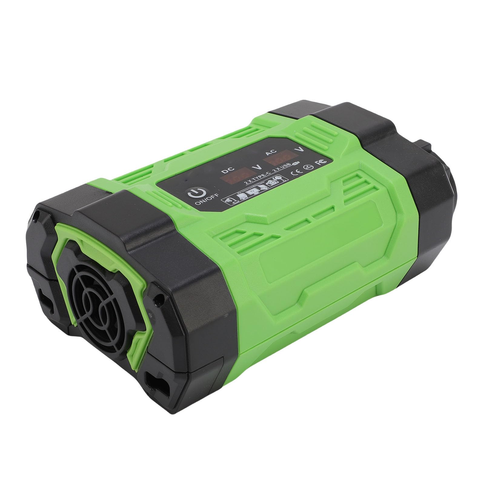 Eujgoov Inversor de Coche 300W, Convertidor de 12V a 220V, 2 Tomas AC con