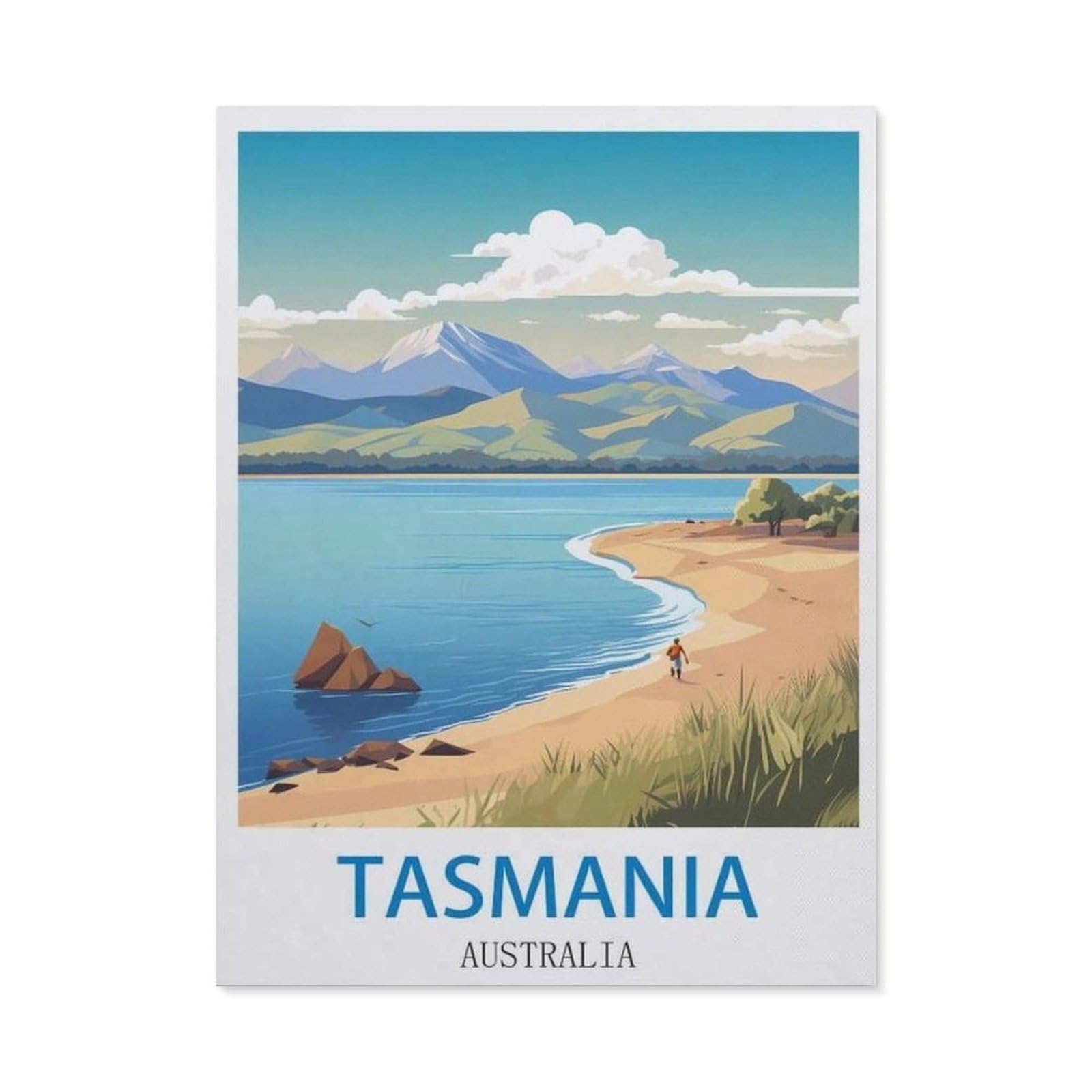 BEAYODKP DIY Diamond Painting，Tasmania Australia（50x60cm）