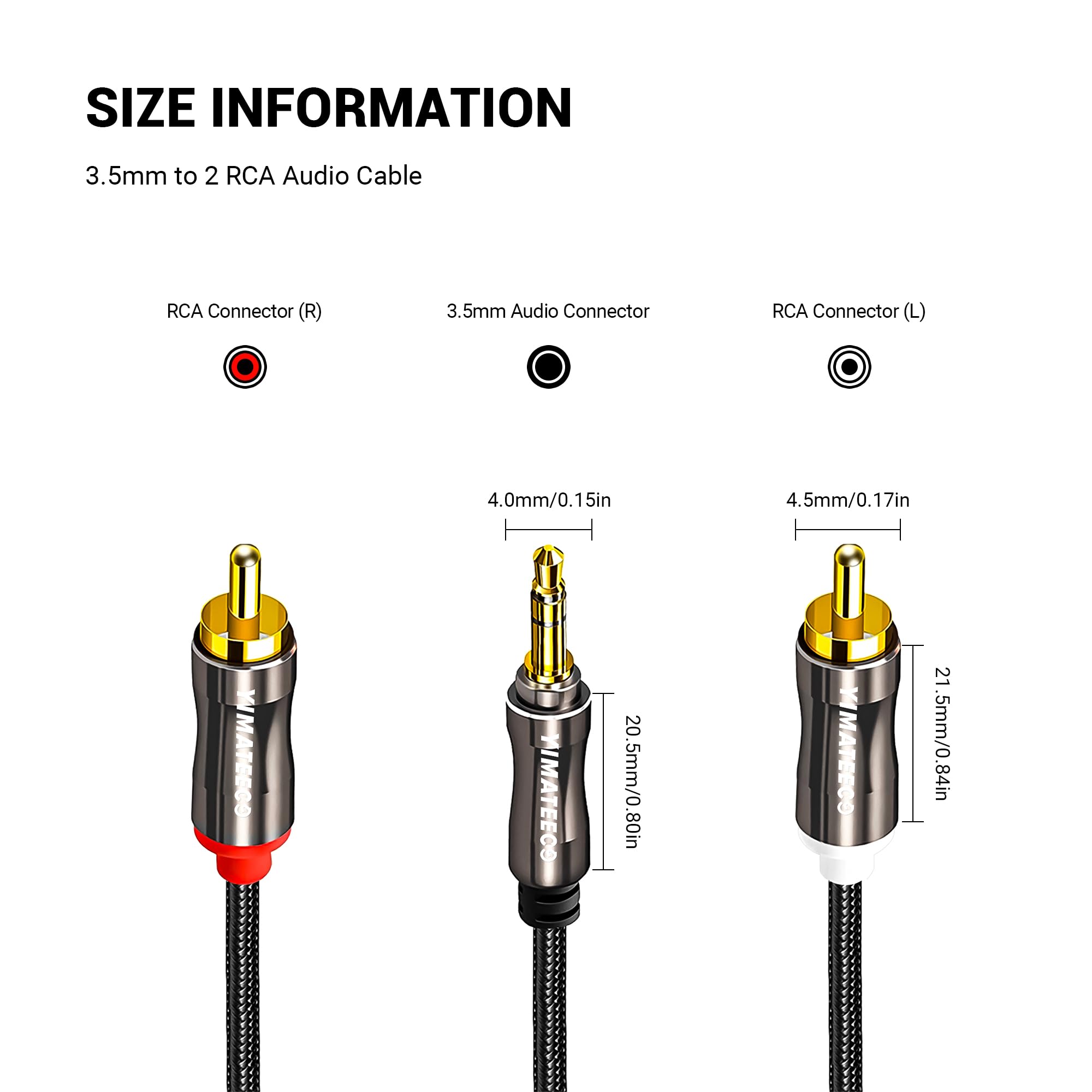 Splitter per cuffie 3,5 mm, 1 m, adattatore per microfono maschio a 2 femmina, cavo splitter a Y 2 in 1 placcato oro stereo, PC, laptop(1 m/39 pollici, marrone)