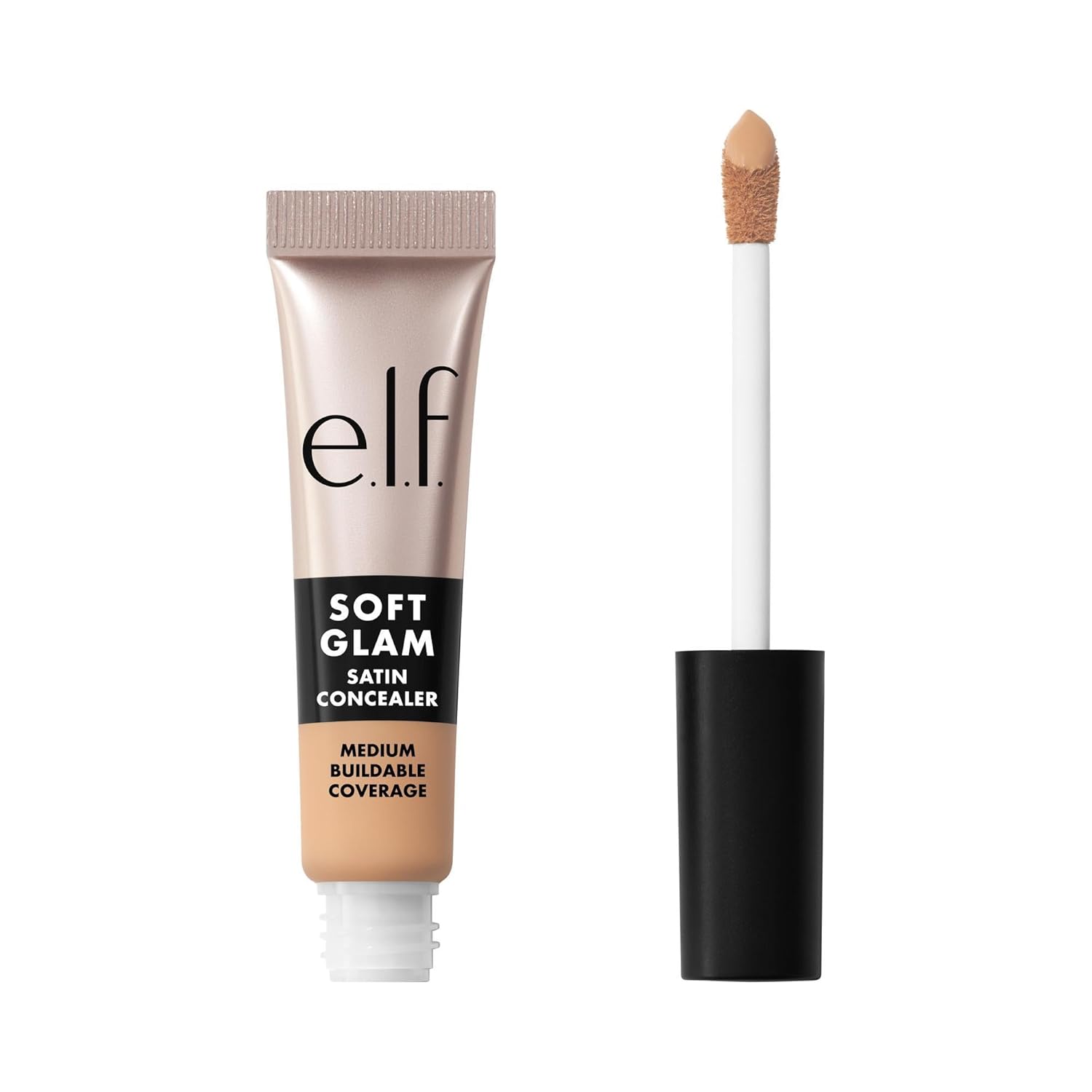 e.l.f. Soft Glam Satin Concealer, Medium Coverage For Blemishes & Under-Eye, Crease-Resistant, Long Lasting, Vegan & Cruelty-Free, 23 Light Cool