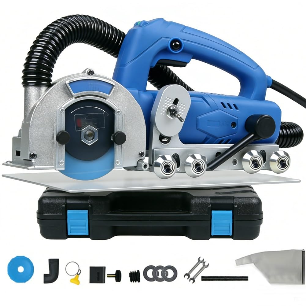 Herramienta para eliminar lechada de 1200 W y 9000 RPM, máquina eléctrica para eliminar lechada de azulejos, ideal para rejuntado profesional y limpieza de cemento viejo entre baldosas de cerámica