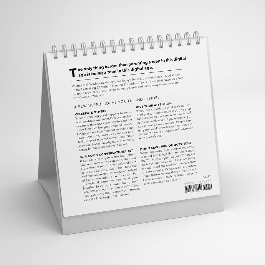 52 Modern Manners For Today's Teens Volume 2 - Image 5