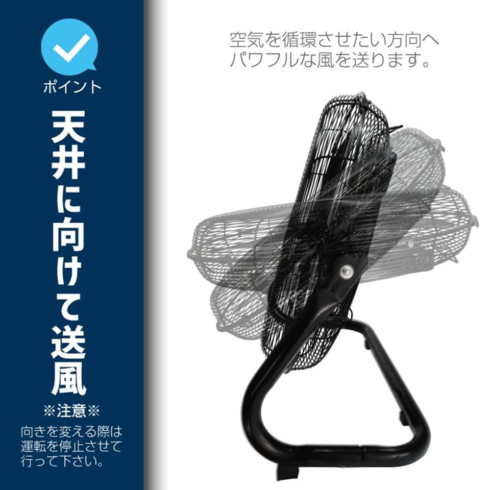 Amazon | タンスのゲン 業務用扇風機 強力 5枚羽根 45cm 風量3段階