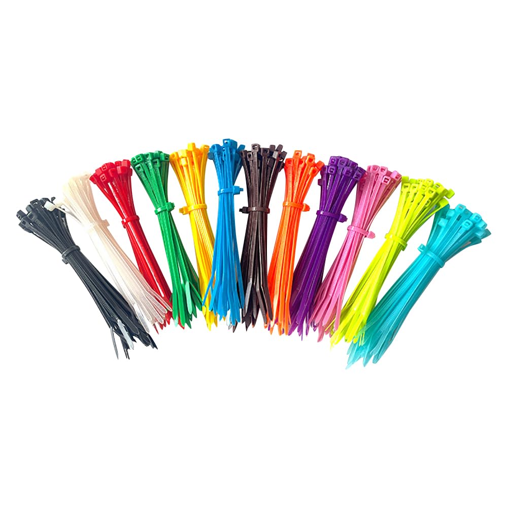 Farbige Kabelbinder 2,5 X 100 Mm – 1200 Stück, Wiederverwendbar, Für Haushalt, Büro & Werkstatt