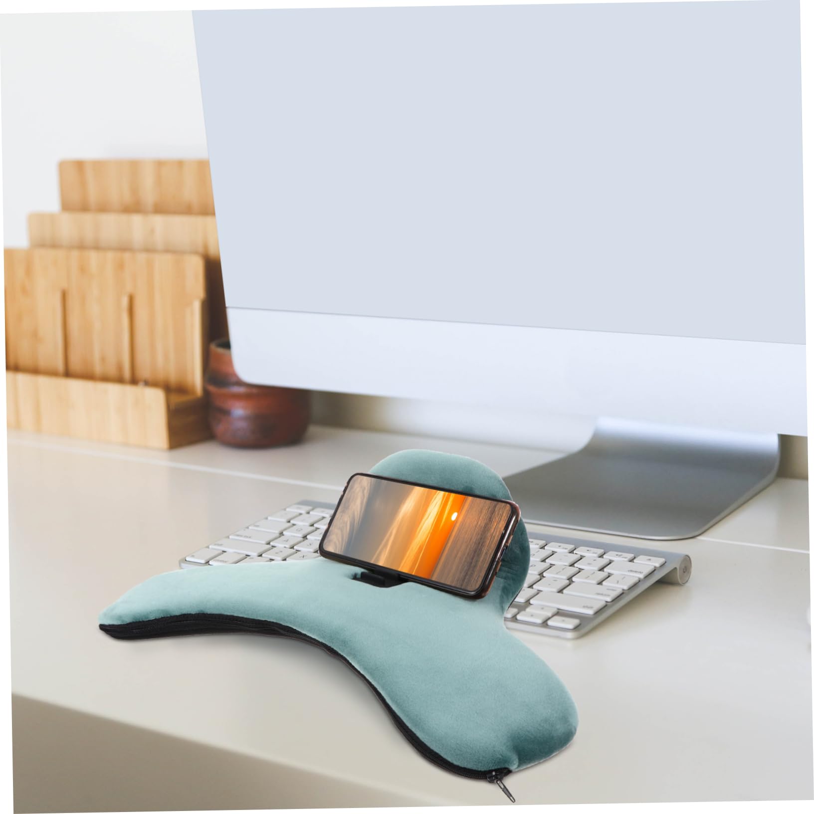 1pezzi Cuscino Supporto Telefonico Con Angoli Multipli Per Tablet Cuscino Da Tavolo Leggero e Resistente Comodo e Facile Da Pulire Per Guardare Film Giocare e Leggere