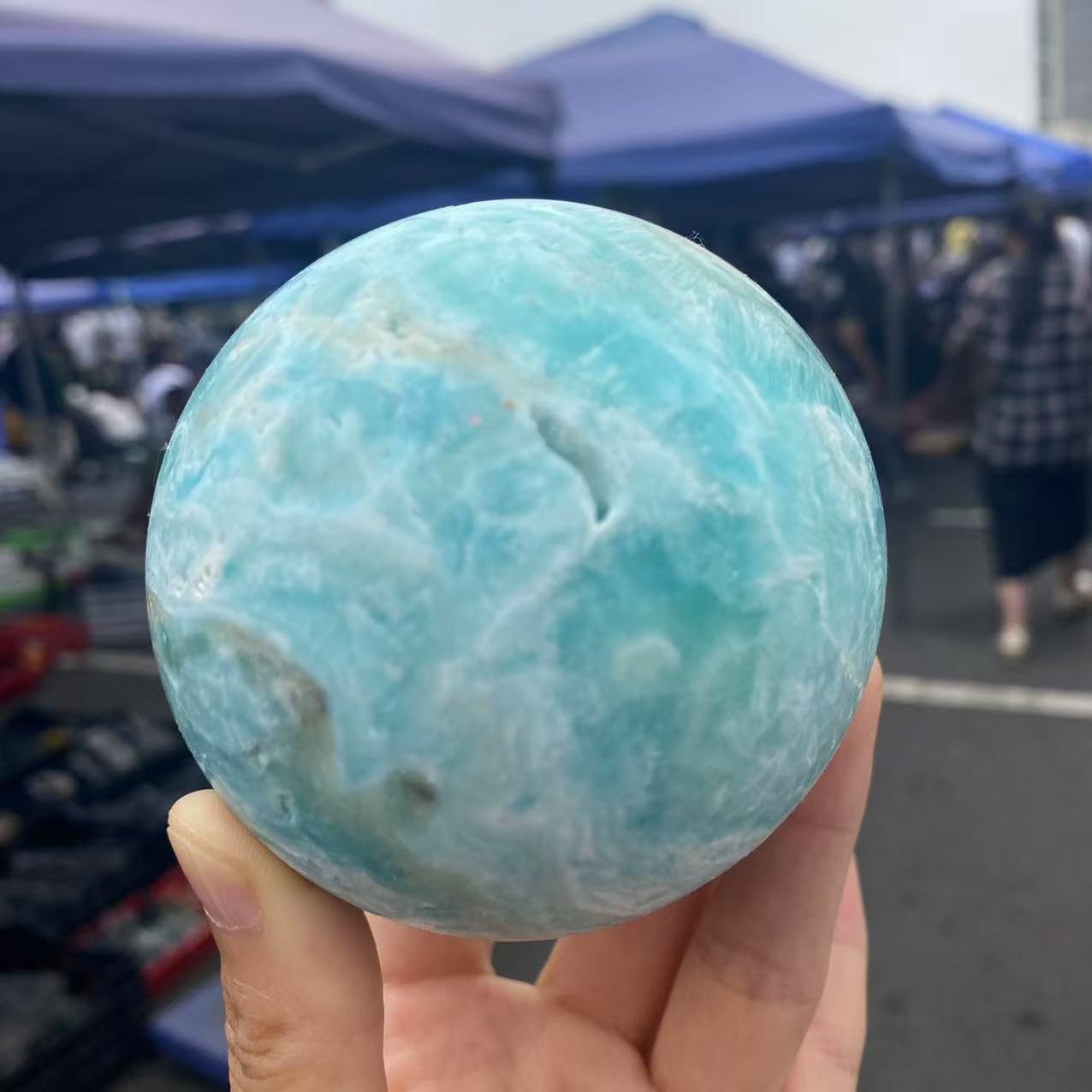 1 pièce de 200 à 300 g de sphères de Cristal de Quartz hémimorphite, Pierres précieuses spirituelles