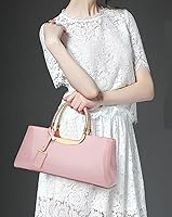 Vista 4 de Bolso de mano de cuero vegano brillante para mujer, bolso de hombro grande para mujer, bolso de mano de noche, bolso de mano para fiesta Negro