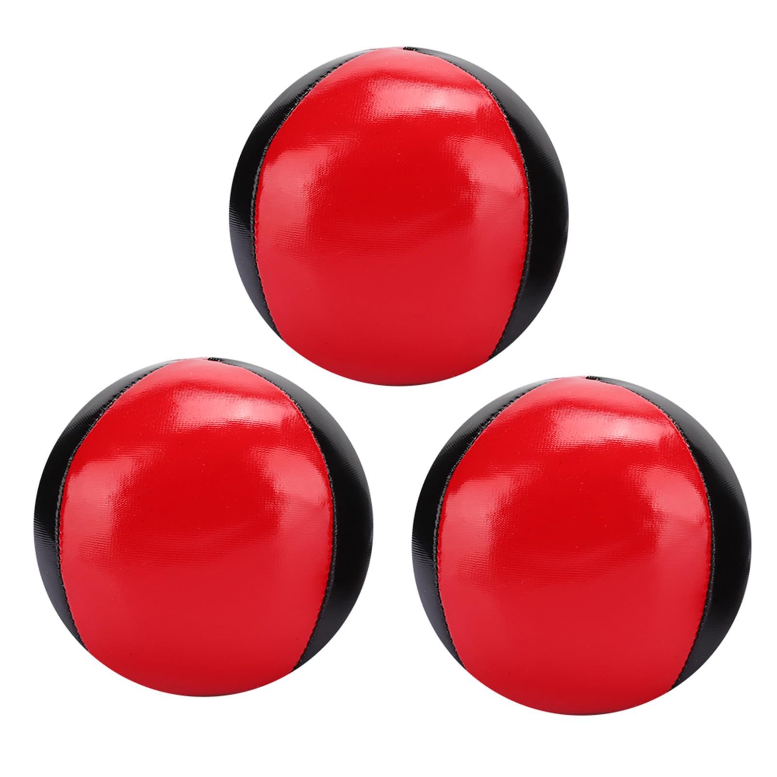 YOUTHINK Portable Juggling Ball Set, Lightweight Red Black Tear Proof Juggling Ball for Children Play Office Entertainment Professional Performance