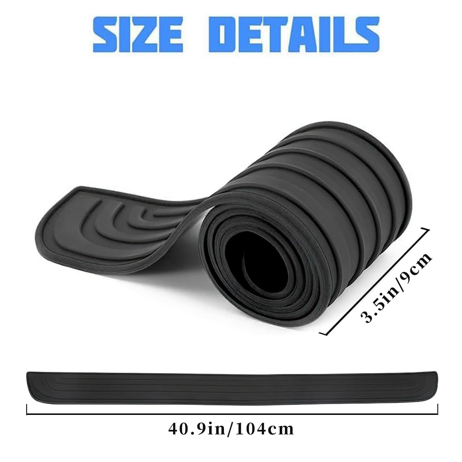 1 Pezzo Striscia Protezione Soglia Carico Bagagliaio Auto per Dacia Duster Extreme Spring, Fascia Protezione Paraurti Posteriore Copertura Bordo Baule,A