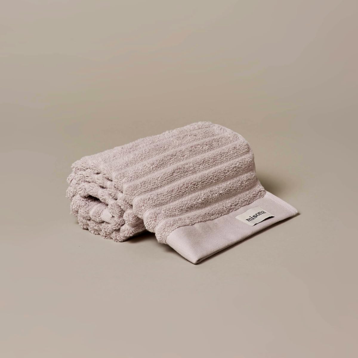 Misona Hand Towel Organic Cotton Light Grey